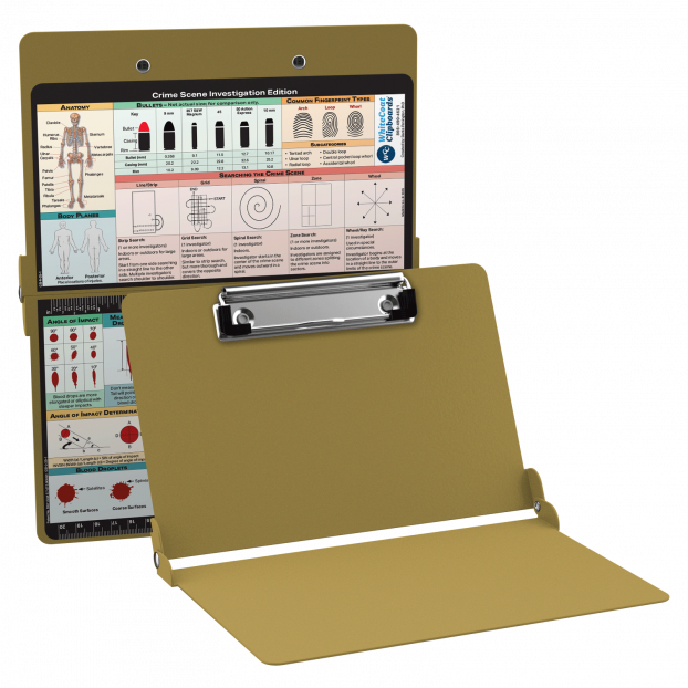 WhiteCoat Clipboard® - Tactical Brown Crime Scene Investigation Edition WhiteCoat Clipboard® - Tactical Brown Crime Scene Investigation Edition